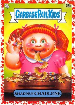 2020 Topps Garbage Pail Kids: Late to School - Blood Nose Red #76b Sharpen Charlene Front