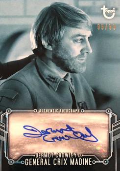 2020 Topps Star Wars Return of the Jedi Black & White - Autographs Blue Hue Shift #NNO Dermot Crowley Front