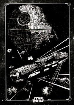 2020 Topps Star Wars Return of the Jedi Black & White - Posters #P-1 Return of the Jedi Licensing Art Front