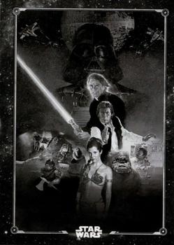 2020 Topps Star Wars Return of the Jedi Black & White - Posters #P-5 Return of the Jedi Poster Front