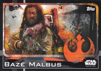 2016 Topps Star Wars Rogue One (German Edition) #7 Baze Malbus Front