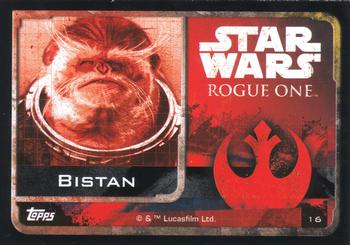 2016 Topps Star Wars Rogue One (German Edition) #16 Bistan Back