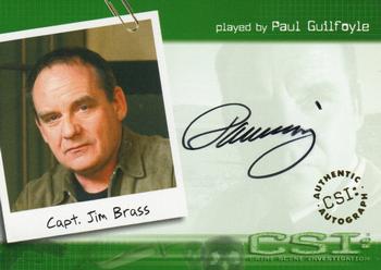 2004 Strictly Ink CSI Series 2 - Autographs #CSI-A24 Paul Guilfoyle Front