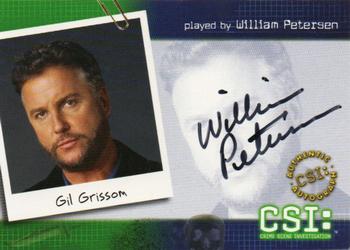 2004 Strictly Ink CSI Series 2 - Autographs #CSI-B1 William Petersen Front