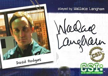 2004 Strictly Ink CSI Series 2 - Autographs #CSI-B9 Wallace Langham Front