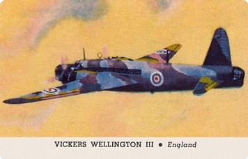 1940 Card-O Aeroplanes Series B (R112-3) #NNO Vickers Wellington III Front