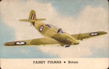 1941 Card-O Aeroplanes Series D (R112-5) #NNO Fairey Fulmar Front