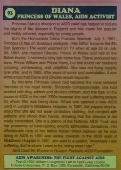 1993 Eclipse AIDS Awareness #93 Princess Diana Back
