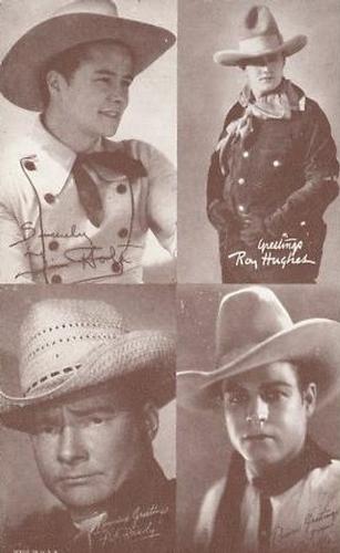 1947 Exhibits All-Star Cowboys #NNO Tim Holt / Roy Hughes / Pat Brady / Ted Wells Front