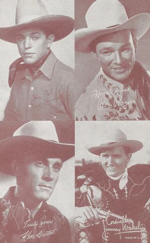 1947 Exhibits All-Star Cowboys #NNO Fred Humes / Roy Rogers / Ken Curtis / Jimmy Wakely Front