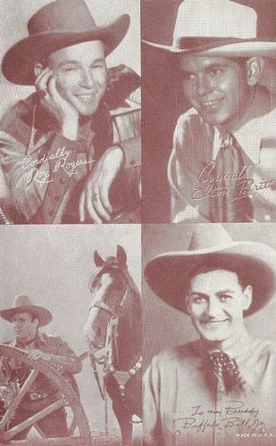 1947 Exhibits All-Star Cowboys #NNO Roy Rogers / Elton Britt / Gene Autry / Buffalo Bill Jr. Front