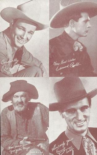1947 Exhibits All-Star Cowboys #NNO Roy Rogers / Edmund Cobb / Gabby Hayes / Ernest Tubb Front