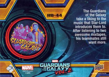 2017 Upper Deck Marvel Guardians of the Galaxy Vol. 2 - Walmart Blue Foil #RB-44 Rocket Raccoon / Star-Lord / Groot Back