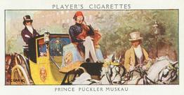 1932 Player's Dandies (Small) #44 Prince Pückler Muskau Front