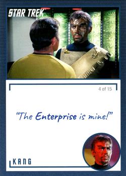 2020 Rittenhouse Star Trek The Original Series Archives & Inscriptions #77 Kang Front