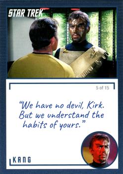 2020 Rittenhouse Star Trek The Original Series Archives & Inscriptions #77 Kang Front