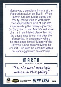 2020 Rittenhouse Star Trek The Original Series Archives & Inscriptions #85-01 Marta Back