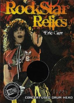 2010 Press Pass The Legend of Kiss - Rock Star Relics Gold #RREC Eric Carr Front