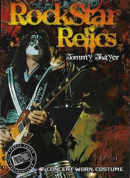 2010 Press Pass The Legend of Kiss - Rock Star Relics Gold #RRTT Tommy Thayer Front