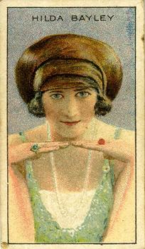 1929 Wills's Cinema Stars (Flag Back) - Blank Backs #NNO Hilda Bayley Front