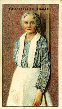 1929 Wills's Cinema Stars (Flag Back) - Blank Backs #NNO Gertrude Claire Front