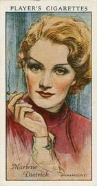 1934 Player's Film Stars #15 Marlene Dietrich Front