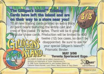 1998 Dart Gilligan's Island - Promos #3/3 Cast Back