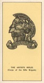 1938 Walters' Palm Toffee Some Cap Badges of Territorial Regiments #4 The Artist's Rifles (Corps of The Rifle Brigade) Front