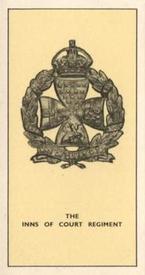 1938 Walters' Palm Toffee Some Cap Badges of Territorial Regiments #7 The Inns of Court Regiment Front
