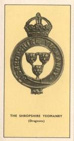 1938 Walters' Palm Toffee Some Cap Badges of Territorial Regiments #8 The Shropshire Yeomanry (Dragoons) Front