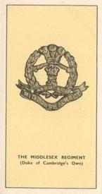 1938 Walters' Palm Toffee Some Cap Badges of Territorial Regiments #12 The Middlesex Regiment (Duke of Cambridge's Own) Front