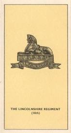 1938 Walters' Palm Toffee Some Cap Badges of Territorial Regiments #20 The Lincolnshire Regiment (10th) Front