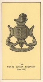 1938 Walters' Palm Toffee Some Cap Badges of Territorial Regiments #24 The Royal Sussex Regiment (the 35th) Front