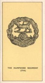1938 Walters' Palm Toffee Some Cap Badges of Territorial Regiments #34 The Hampshire Regiment (37th) Front
