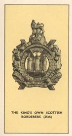 1938 Walters' Palm Toffee Some Cap Badges of Territorial Regiments #37 The King's Own Scottish Borderers (25th) Front