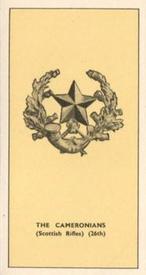 1938 Walters' Palm Toffee Some Cap Badges of Territorial Regiments #43 The Cameronians (Scottish Rifles) (26th) Front