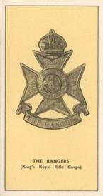 1938 Walters' Palm Toffee Some Cap Badges of Territorial Regiments #49 The Rangers (King's Royal Rifle Corps) Front