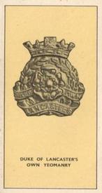 1938 Walters' Palm Toffee Some Cap Badges of Territorial Regiments #50 Duke of Lancaster's Own Yeomanry (Dragoons) Front