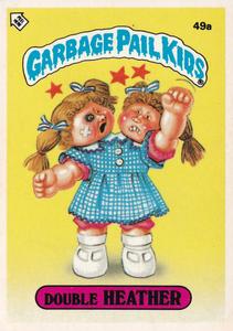 1985 Topps Garbage Pail Kids Series 2 (UK) #49a Double Heather Front