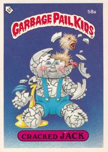 1985 Topps Garbage Pail Kids Series 2 (UK) #58a Cracked Jack Front