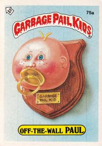 1985 Topps Garbage Pail Kids Series 2 (UK) #75a Off-the-Wall Paul Front