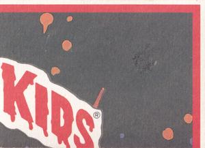 1985 Topps Garbage Pail Kids Series 2 (UK) #75b Zach Plaque Back