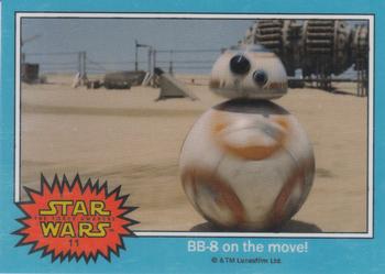 2015 Topps Chrome Star Wars Perspectives Jedi vs. Sith - The Force Awakens Previews Glossy #11 BB-8 on the move! Front
