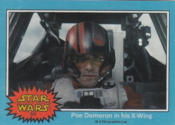 2015 Topps Chrome Star Wars Perspectives Jedi vs. Sith - The Force Awakens Previews Glossy #53 Poe Dameron in his X-Wing Front