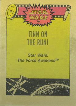 2015 Topps Chrome Star Wars Perspectives Jedi vs. Sith - The Force Awakens Previews Glossy #76 Finn on the run! Back
