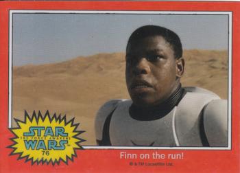 2015 Topps Chrome Star Wars Perspectives Jedi vs. Sith - The Force Awakens Previews Glossy #76 Finn on the run! Front