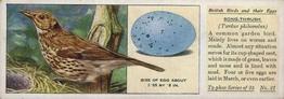 1936 Ty-phoo Tea British Birds and Their Eggs #21 Song Thrush Front
