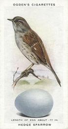 1939 Ogden's British Birds and Their Eggs #37 Hedge Sparrow Front