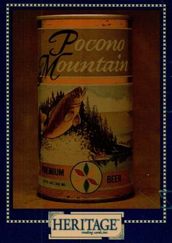 1993 Heritage Beer Cans Around The World #10 Pocono Moutain, Fish Front