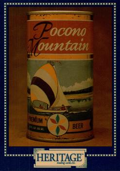 1993 Heritage Beer Cans Around The World #13 Pocono Moutain, Sailboat Front